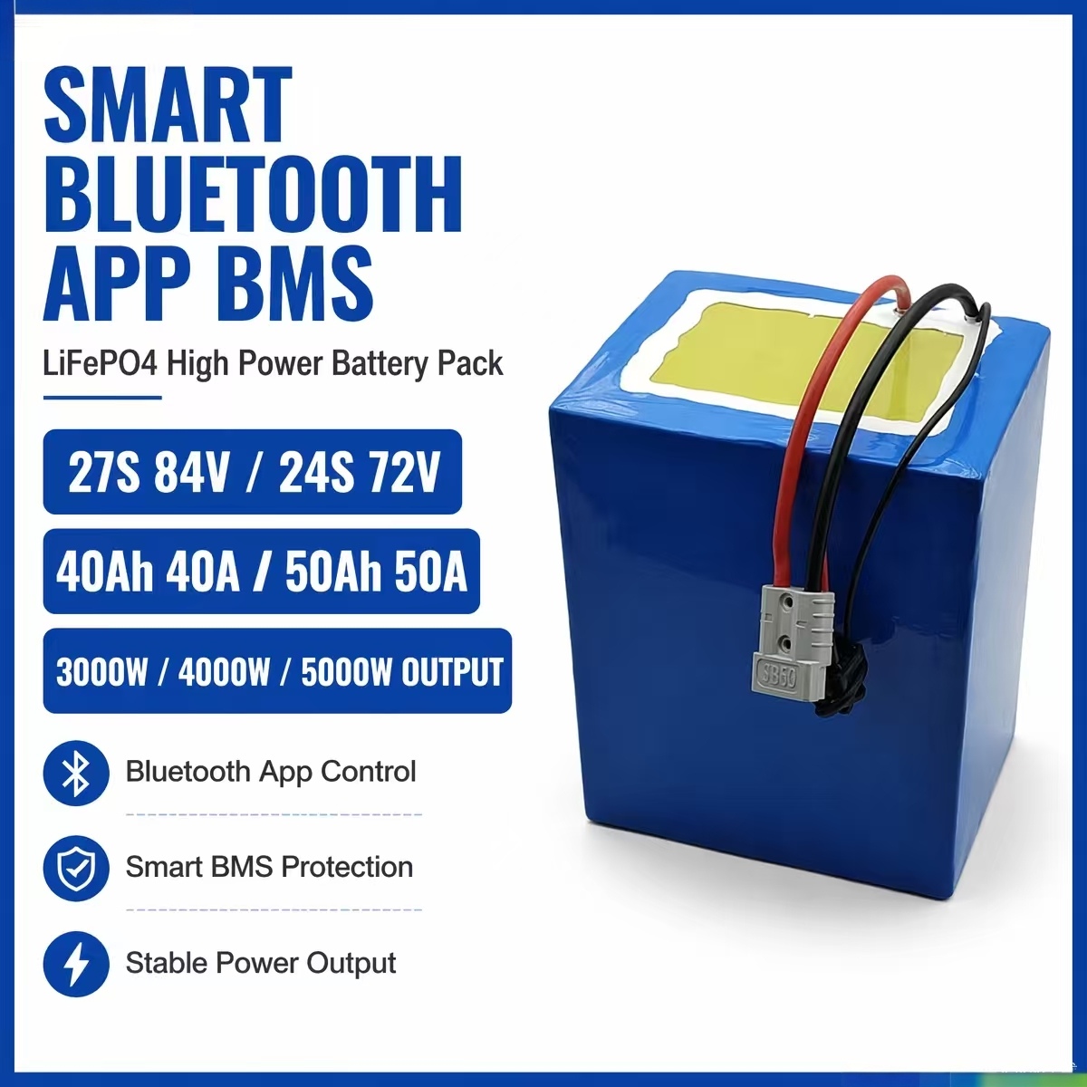 27S 84V 24S 72V 40Ah 40A 50Ah  - đánh giá và giá 84V 50A Smart Bms Bluetooth