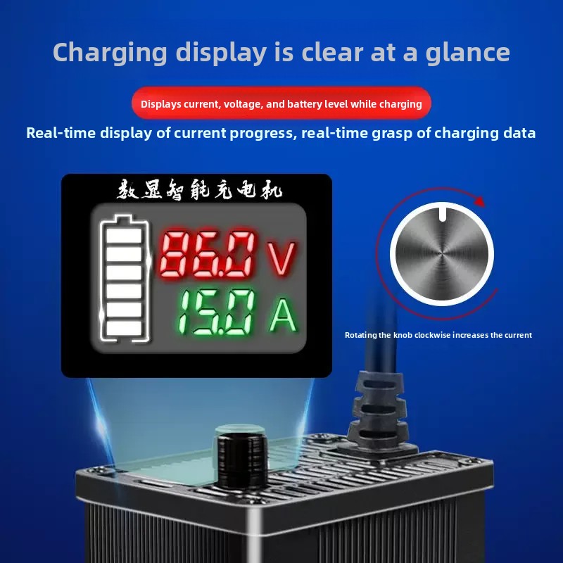 For Digital Display Aluminum S - đánh giá và giá 72V 15A Fast Charger