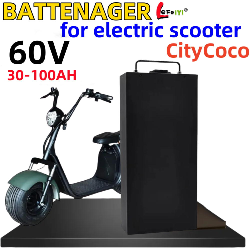 Harley Citycoco 60v 100Ah Elec - đánh giá và giá 60V 50Ah Electric Scooter Battery