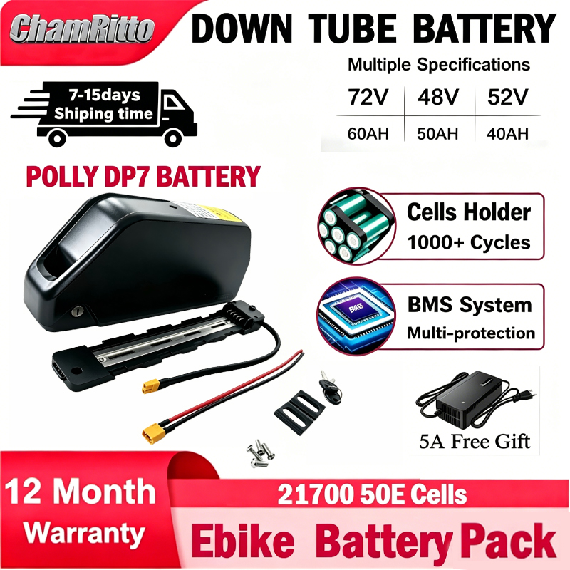 E bike cham-rider 36v 48v 52v  - đánh giá và giá 72V 50Ah 21700 Lithium Battery