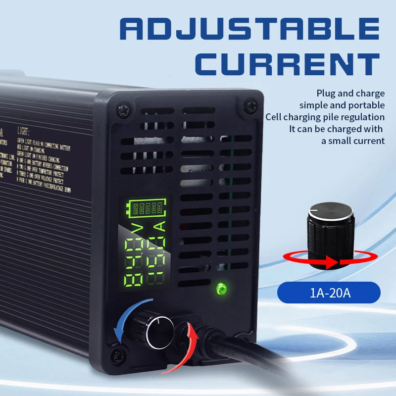 72V Adjustable Lithium Battery - đánh giá và giá 72V 15A Fast Charger