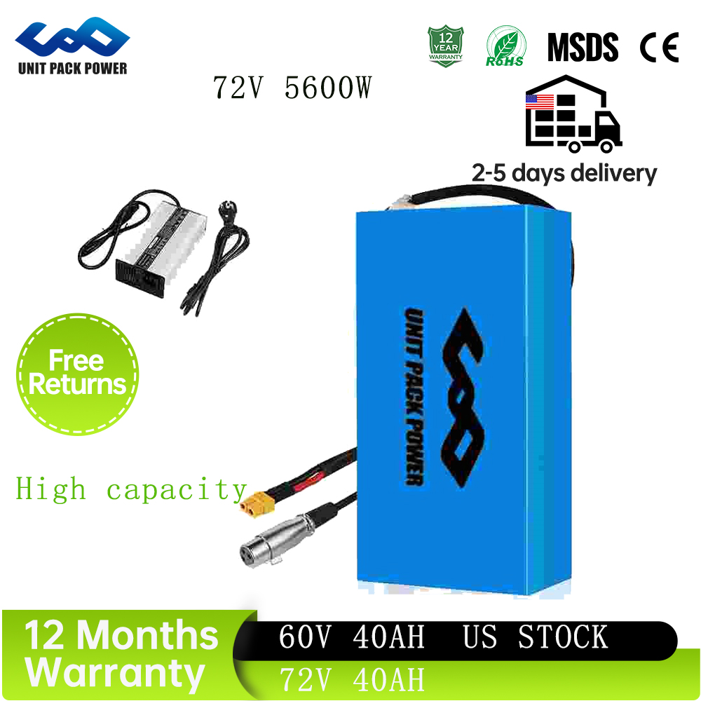 48V 40Ah 60V 72V Ebike Batteri - đánh giá và giá 72V 40Ah Lifepo4 Battery Pack